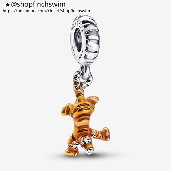 Pandora Disney Winnie the Pooh Tigger Dangle Charm - Picture 1 of 5